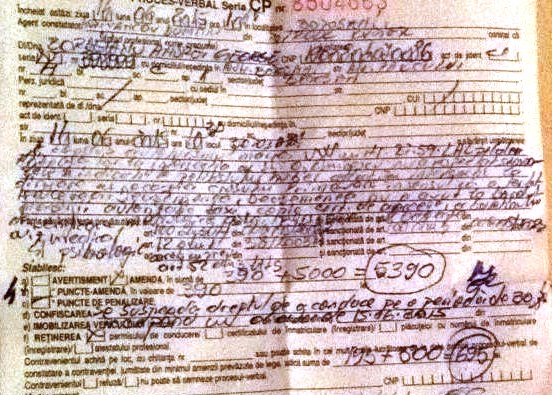 Amendă record luată de un taximetrist din Botoșani