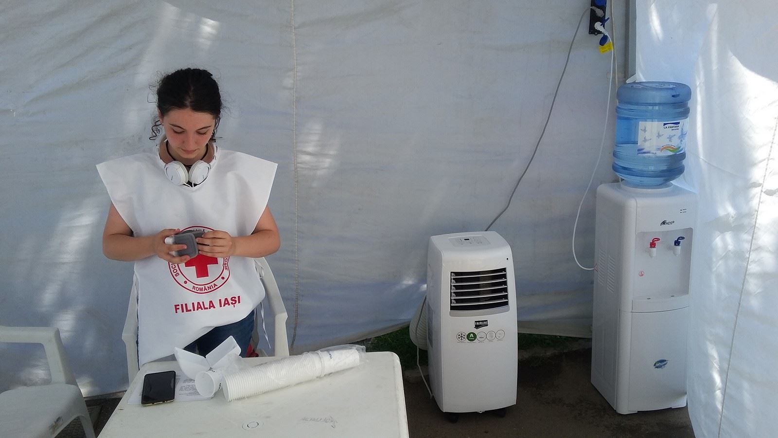 Vaslui: 30 de puncte de distribuţie a apei şi trei puncte de prim-ajutor pe fondul temperaturilor ridicate