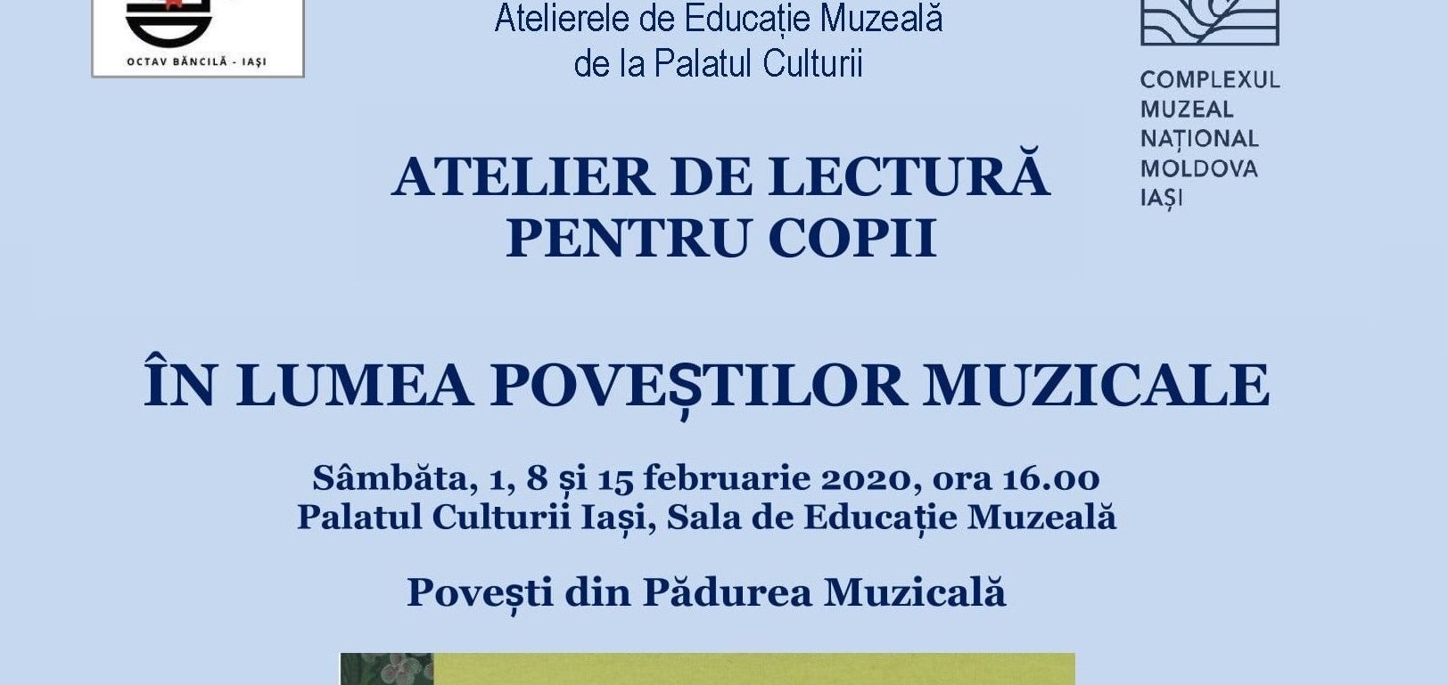 Complexul Muzeal Național „Moldova” Iași: Ateliere de lectură pentru copii: „Bach și orga fermecată” Complexul Muzeal Național „Moldova” Iași: Ateliere de lectură pentru copii: „Bach și orga fermecată”