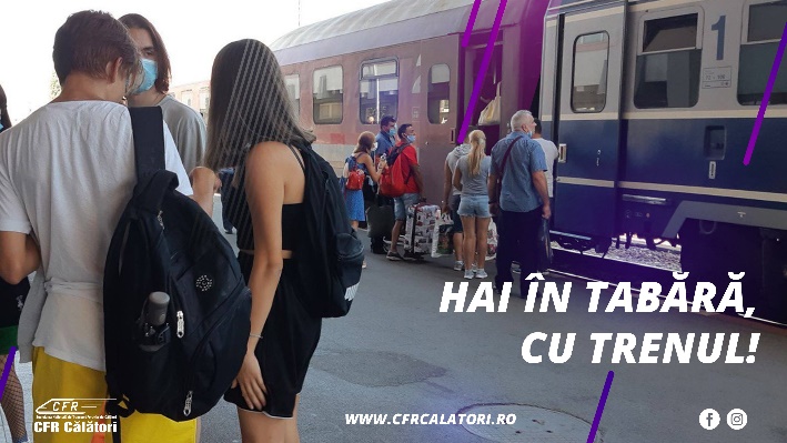 Hai în tabără cu trenul! Pentru elevi este gratuit, iar costul taberei va fi astfel mult redus!
