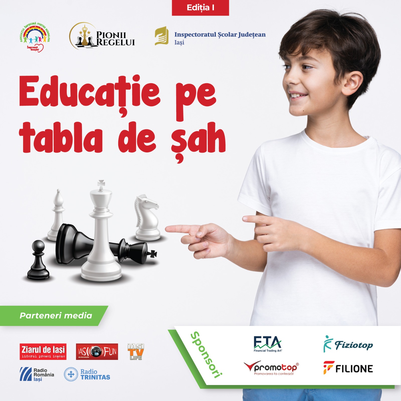 Proiectul „Educație pe tabla de șah la Miroslava” la prima ediţie