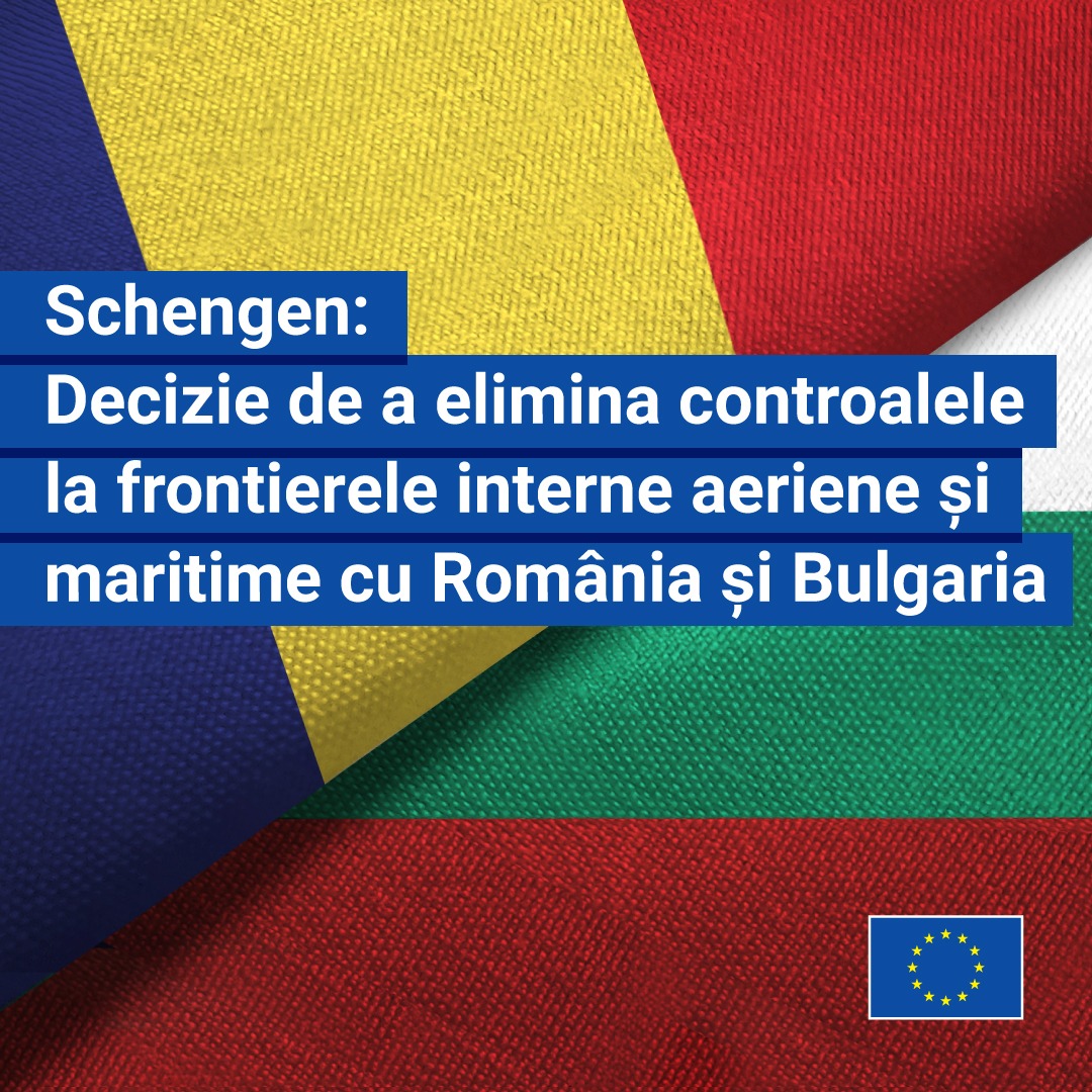 Românii şi bulgarii vor călători, după 31 martie 2024, cu avionul şi pe mare fără controlul paşapoartelor în spaţiul Schengen