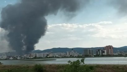 Bacău: Incendiu la restaurantul unei pensiuni din Slănic-Moldova