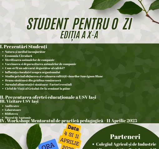 Student pentru o zi la USV Iași! Profesor universitar Olguța Brezuleanu ne-a adus detalii în Matinal