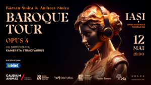 Începe Turneul Național „Baroque Tour Opus 4”. Violonistul Răzvan Stoica și pianista Andreea Stoica revin pe scenele din România, alături de Kamerata Stradivarius