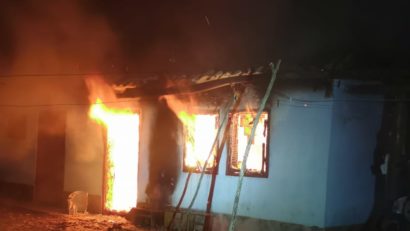 Vrancea: O persoană a decedat în urma unui incendiu ce i-a cuprins locuinţa, la Andreiaşu de Jos