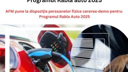 AFM pune la dispoziţia persoanelor fizice cererea-demo pentru programul „Rabla Auto 2025”