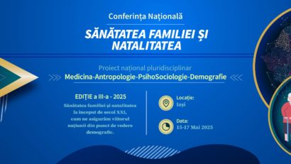 La Iași începe a III-a ediție a Conferinței Naționale ”Sănătatea Familiei și Natalitatea”. Prof.dr. Mircea Onofriescu: Ne confruntăm cu o puternică scădere demografică, iar prognozele arată că în anul 2100, România ar putea ajunge la 8 milioane de locuitori