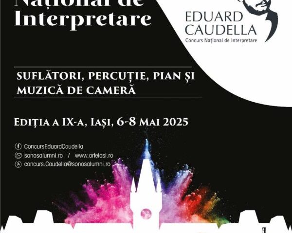 Iași: Concursul Eduard Caudella ne invită la cele două concerte cu public pe 6 și 8 mai, orele 19:00 Iași: Concursul Eduard Caudella ne invită la cele două concerte cu public pe 6 și 8 mai, orele 19:00