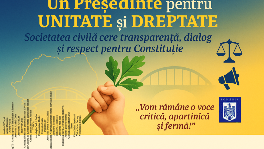 Un grup de organizații civice și non-guvernamentale i-a transmis o scrisoare deschisă președintelui ales al României, Nicușor Dan Un grup de organizații civice și non-guvernamentale i-a transmis o scrisoare deschisă președintelui ales al României, Nicușor Dan