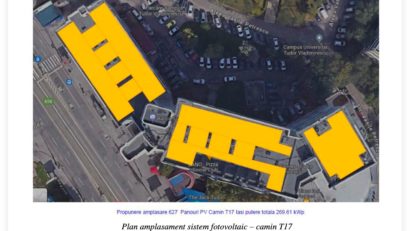 Iași: Începe reabilitarea energetică și montarea de panouri fotovoltaice pe căminele din campusul studențesc Tudor Vladimirescu