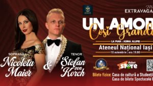 UN AMORE COSI GRANDE – o seară de vis cu muzică clasică și pop-opera la Ateneul Național din Iași
