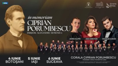 4-6 iunie, Turneul In Memoriam Ciprian Porumbescu la Botoșani, Iași și Suceava
