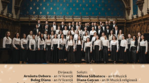 Iași, 4 iunie, orele 19:00 – Sala Henri Coandă de la Palatul Culturii, Concertul absolventilor de dirijat cor academic și ansamblu coral