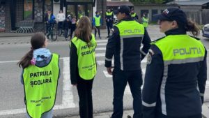 Patrule școlare în județul Neamț în cadrul Săptămânii Naționale a Siguranței Rutiere
