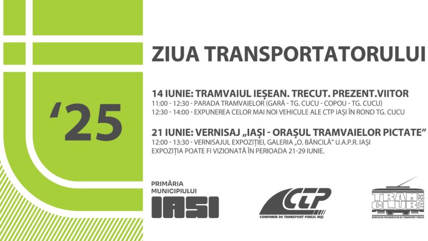 (AUDIO) La Iași este marcată, astăzi, Ziua Transportatorului (AUDIO) La Iași este marcată, astăzi, Ziua Transportatorului