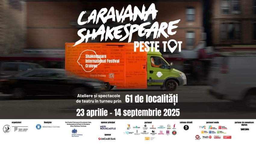 Pe 22 și 23 iunie, Caravana Shakespeare – peste tot ajunge în județul Iași Pe 22 și 23 iunie, Caravana Shakespeare – peste tot ajunge în județul Iași