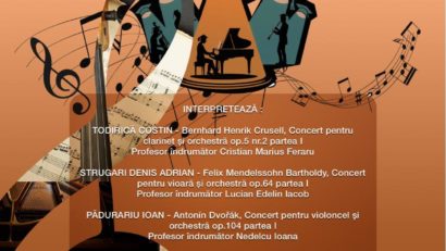 18 iunie, orele 18:00: CONCERTUL ABSOLVENȚILOR COLEGIULUI NAȚIONAL DE ARTE OCTAV BANCILA IASI 