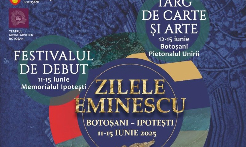 Botoșani: Au început Zilele Eminescu, ediția iunie 2025