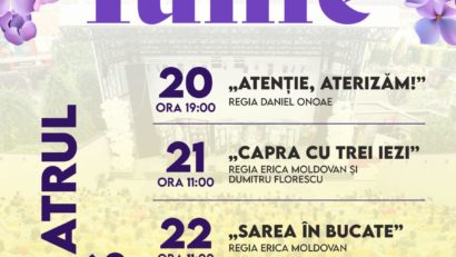 Teatru în aer liber, sub cerul verii, la Amfiteatrul Palas Iași