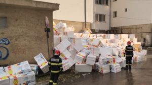 (FOTO) Botoșani: Probleme ca urmare a manifestării codurilor roșu și portocaliu de averse