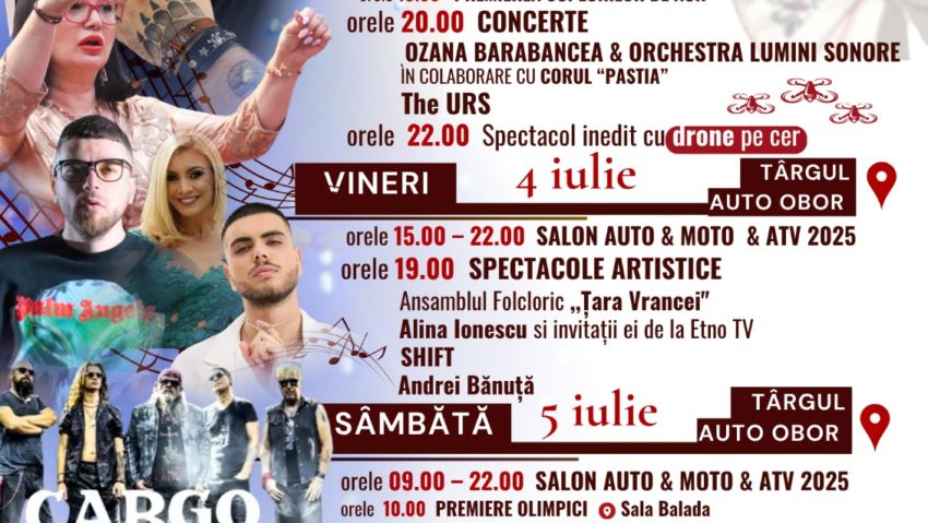 Vrancea: Circa 200 de autoturisme noi şi de epocă, motociclete sau ATV-uri, expuse la Zilele Focşaniului