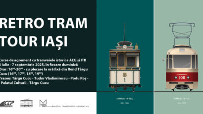 (AUDIO) ”Retro Tram Tour Iași”, călătorie cu tramvaiele de epocă