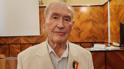 (AUDIO/FOTO) Profesorul universitar emerit Ionel Miron, a fost omagiat, astăzi, la împlinirea vârstei de 90 de ani
