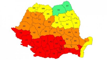 Valul de căldură care afectează România în această perioadă va atinge apogeul sâmbătă, când a fost anunţat un nou COD ROȘU de caniculă
