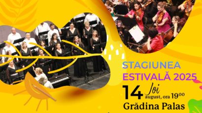 Filarmonica MOLDOVA din Iași vă invită la CONCERTUL VOCAL-SIMFONIC ÎN AER LIBER din Grădina PALAS