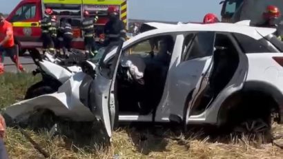 Iași: Accident grav la Târgu Frumos. Un bărbat a murit, iar o femeie și două fetițe sunt rănite grav