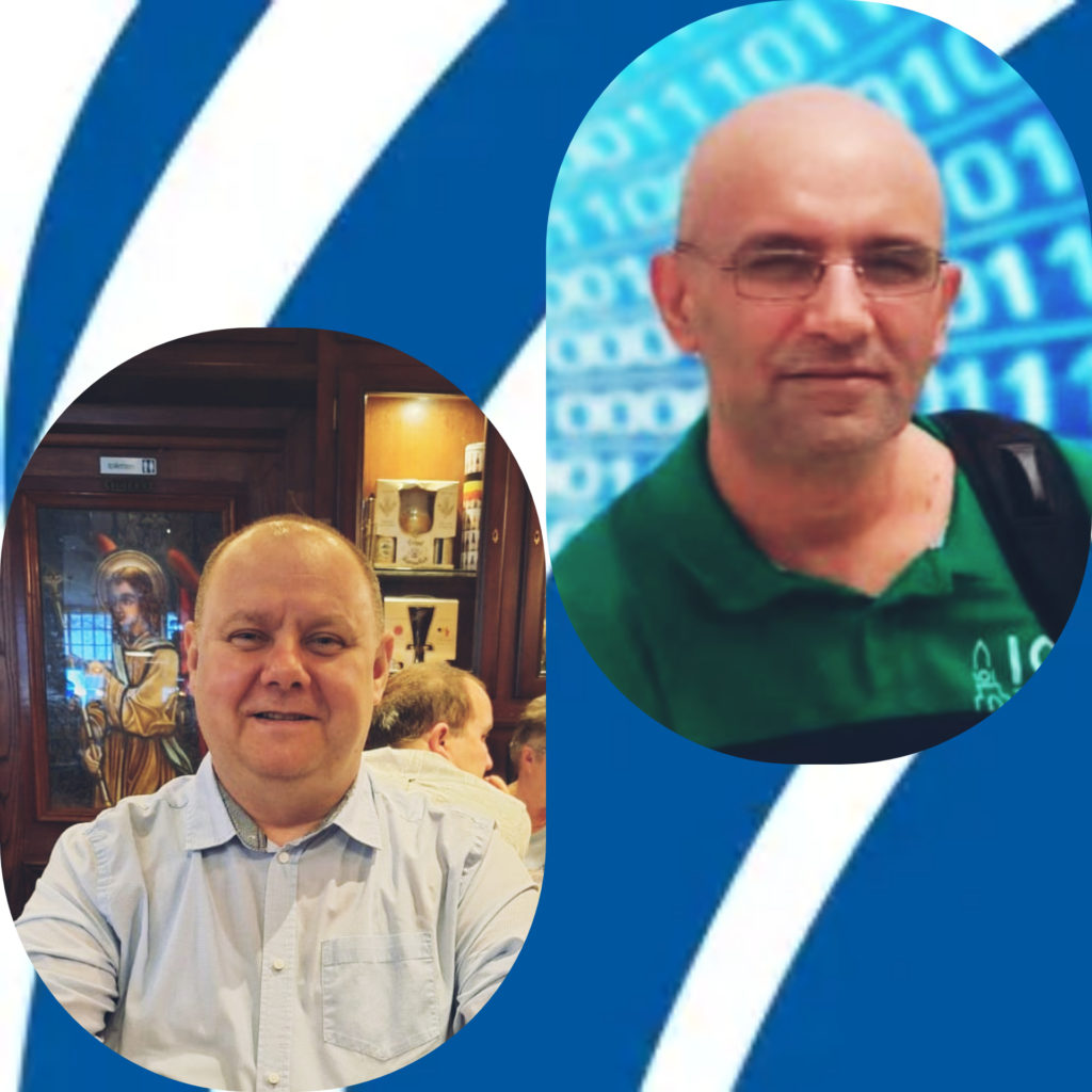 Petru Simion Opriță (stânga), Adrian Panaete (drepta)