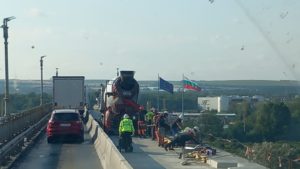 Trafic fluent în această dimineaţă în ţară. Aglomerație pe drumul care duce spre Vama Giurgiu-Ruse