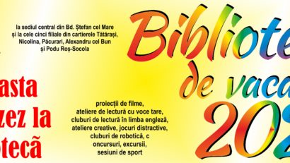Iași: Vara asta socializez la Bibliotecă! Programul activităților recreative programate în luna august