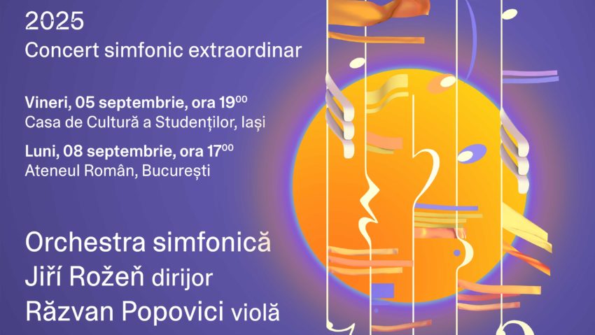 6 septembrie, de la 18.03 Filarmonica Moldova în Festivalul Enescu la Iași, în Univers Muzical cu Daniela Vlad 6 septembrie, de la 18.03 Filarmonica Moldova în Festivalul Enescu la Iași, în Univers Muzical cu Daniela Vlad