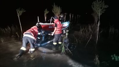 Misiune de salvare pe lacul de acumulare Stânca – Costești, jud. Botoșani