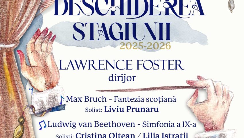 Filarmonica MOLDOVA din Iași: CONCERT VOCAL-SIMFONIC EXTRAORDINAR de deschidere a Stagiunii 2025-2026