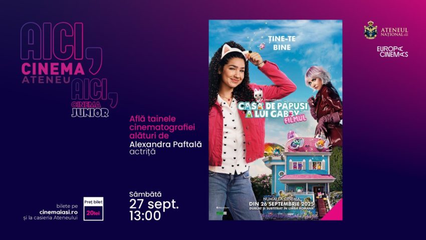 Proiectul „Aici, Cinema Junior” ajunge la ediția a V-a, la Cinema Ateneu Iași
