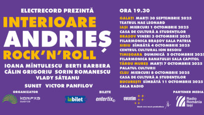 TURNEU „INTERIOARE / ROCK’N’ROLL” – ALEXANDRU ANDRIEȘ