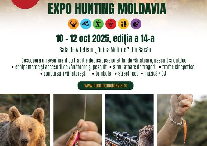 La Bacău, ediția a 14-a a Festivalului și Expoziției de Vânătoare „Hunting Moldavia 2025”