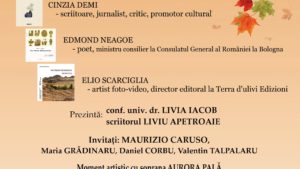 Toamnă Româno – Italiană la Iași – Autori italieni și cărțile lor – Toamnă Româno – Italiană la Iași – Autori italieni și cărțile lor –