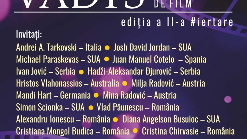 Festivalul Internațional de film Quo Vadis, Iași, 1-5 noiembrie 2025 Festivalul Internațional de film Quo Vadis, Iași, 1-5 noiembrie 2025