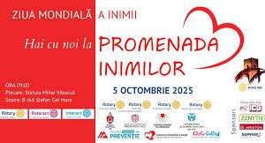 „Promenada Inimilor” la Iași, duminică, 05.10.2025. Prof. univ. dr. Florin Mitu, profesor de cardiologie și Neculai Suculiuc, președintele Clubului Rotary Iași cu Mihai Florin Pohoață, la ”Pulsul Zilei” – 02.10.2025.