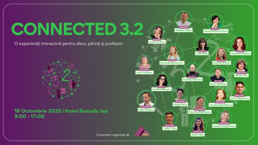 ConnectED 3.2 – un eveniment educațional inedit pentru elevi, părinți și profesori, pe 18 octombrie la Iași