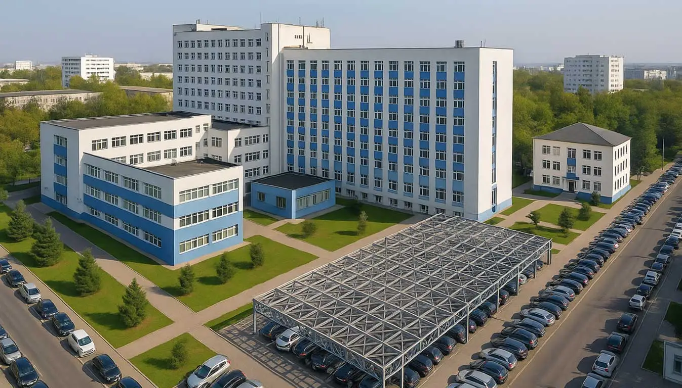 Galaţi: A început montarea structurii de rezistenţă a heliportului SMURD, amplasat pe acoperişul Spitalului Judeţean