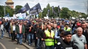 Blocul Naţional Sindical, miting de protest în Piaţa Victoriei