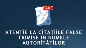 DNSC avertizează asupra folosirii de către infractori a identităţii vizuale a unor instituţii în tentativele de fraudă online