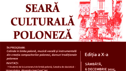 Seară Culturală Poloneză la Palatul Culturii din Iași