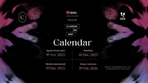 Bursele Classix in Art 2026. Apelul de proiecte pentru susținerea tinerilor artiști a fost lansat oficial