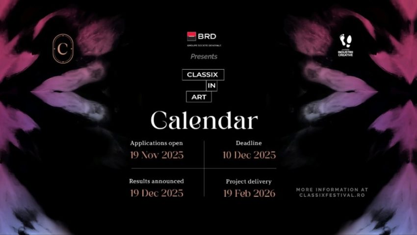 Bursele Classix in Art 2026. Apelul de proiecte pentru susținerea tinerilor artiști a fost lansat oficial
